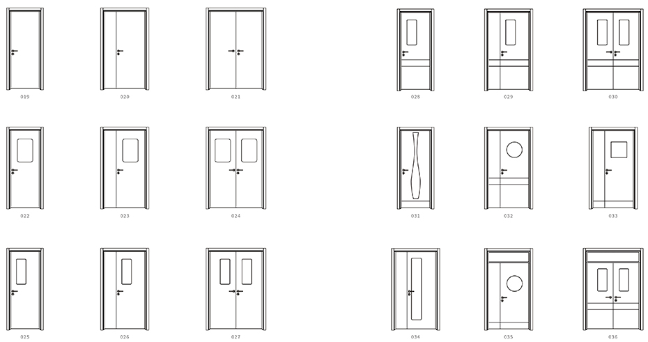 醫(yī)用門款式圖 醫(yī)用門款式圖